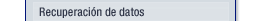 recuperación de datos